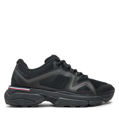 Sneakers Tommy Hilfiger M Runner Tech Knit FM0FM05109 Noir - Chaussures.fr - Modalova