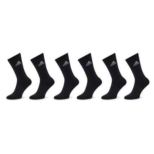 Lot de 6 paires de chaussettes hautes unisexe adidas Cushioned IC1316 Black/White - Chaussures.fr - Modalova