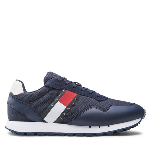 Sneakers Tommy Jeans Retro Leather Runner EM0EM01081 Twilight Navy C87 - Chaussures.fr - Modalova