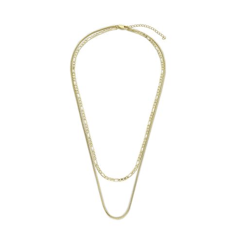 Collier Luv AJ Cecilia Chain Necklace HOL20-N-CCN-G Gold - Chaussures.fr - Modalova