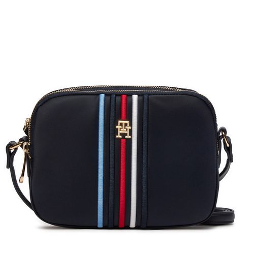 Sac à main Tommy Hilfiger Poppy Crossover Corp AW0AW15985 Space Blue DW6 - Chaussures.fr - Modalova