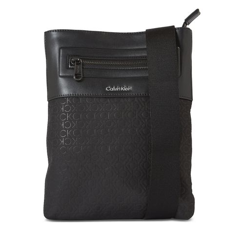 Sacoche Calvin Klein Ck Elevated Flatpack Repreve K50K510823 Black Tonal Mono 01L - Chaussures.fr - Modalova
