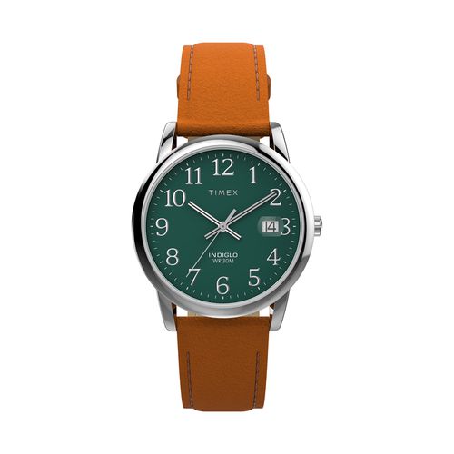 Montre Timex Easy Reader Classic TW2W54600 Green/Brown - Chaussures.fr - Modalova
