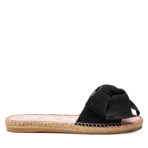 Espadrilles Manebi Sandals With Bow K 1.0 J0 Black Suede - Chaussures.fr - Modalova