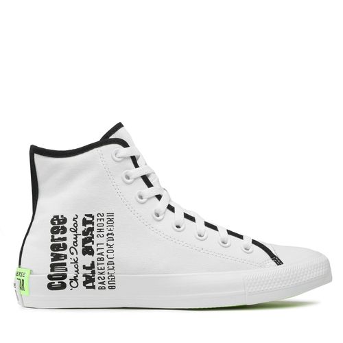 Sneakers Converse Ctas Hi A02795C White/Black/Green Beam - Chaussures.fr - Modalova