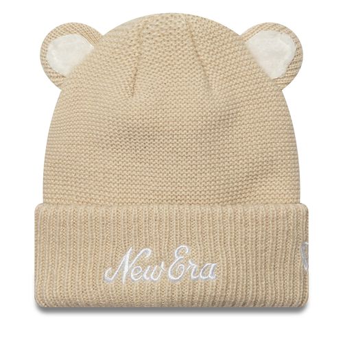 Bonnet New Era Teddy Bear Ears Cuff Knit Beanie 60580793 Beige - Chaussures.fr - Modalova