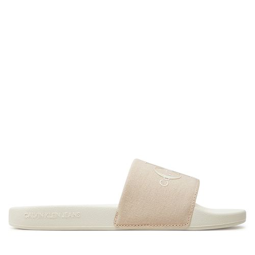 Mules / sandales de bain Calvin Klein Jeans Slide Monogram Co YW0YW00103 Rose - Chaussures.fr - Modalova