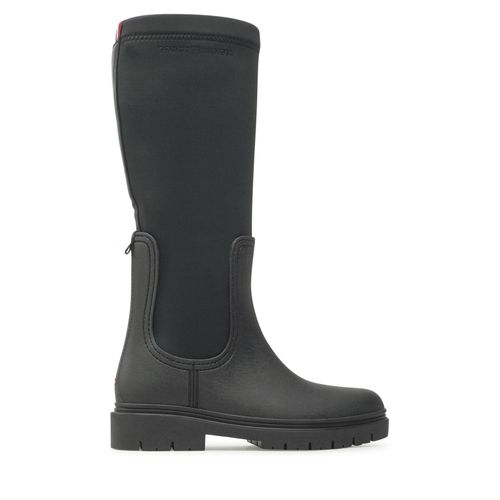 Bottes de pluie Tommy Hilfiger Rain Boot Long Shaft FW0FW07064 Black BDS - Chaussures.fr - Modalova