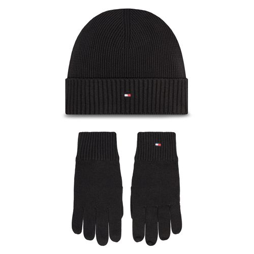 Ensemble bonnet + gants Tommy Hilfiger AM0AM12938 Noir - Chaussures.fr - Modalova