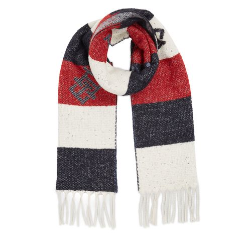 Écharpe Tommy Hilfiger Limitless Chic Cb Scarf AW0AW15353 Space Blue Mix 0GY - Chaussures.fr - Modalova