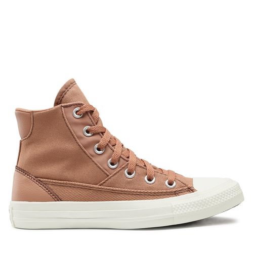 Sneakers Converse Chuck Taylor All Star Patchwork A04676C Taupe/Red - Chaussures.fr - Modalova
