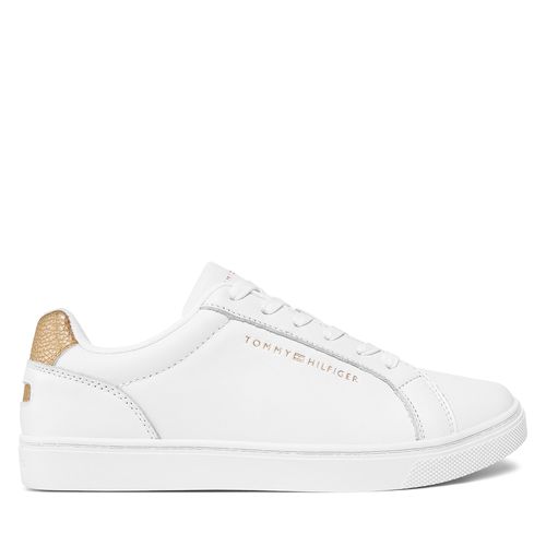 Sneakers Tommy Hilfiger Essential Cupsole Sneaker FW0FW07908 White/Gold 0K6 - Chaussures.fr - Modalova