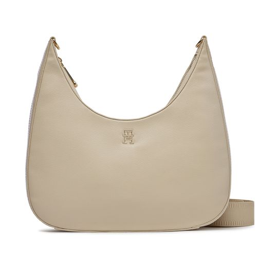 Sac à main Tommy Hilfiger Th Essential Sc Crossover AW0AW15723 White Clay AES - Chaussures.fr - Modalova