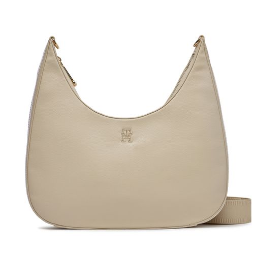 Sac à main Tommy Hilfiger Th Essential Sc Crossover AW0AW15723 Écru - Chaussures.fr - Modalova