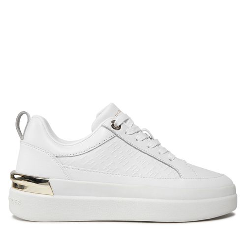 Sneakers Tommy Hilfiger Lux Court Sneaker Monogram FW0FW07808 White YBS - Chaussures.fr - Modalova