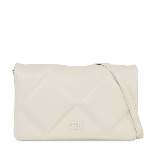 Sac à main Calvin Klein Re-Lock Quilt Shoulder Bag K60K611021 Écru - Chaussures.fr - Modalova