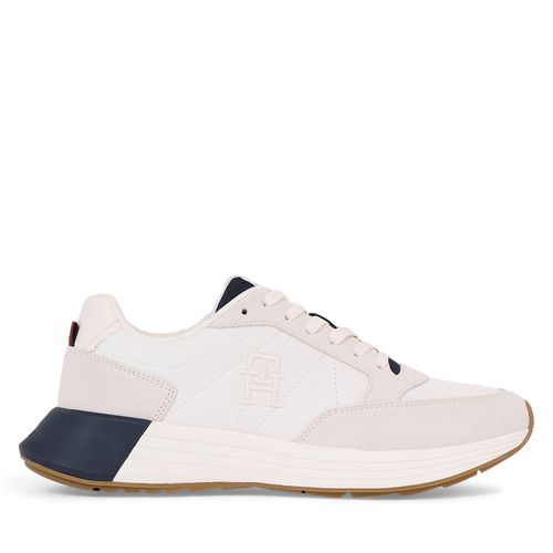 Sneakers Tommy Hilfiger Classic Elevated Runner Mix FM0FM04636 Ancient White YBH - Chaussures.fr - Modalova