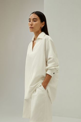 LILYSILK Chemisiers En Soie Et Lin Coupe Neutre Oversize Et Décontractée Mélange De Soie Et De Lin Oversize Sophistiqué Et Élégant Xl - LILYSILK - Modalova