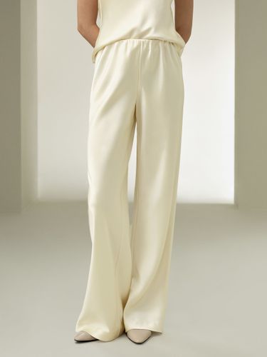 LILYSILK Pantalon En Soie Silhouette Fluide Et Drapée Soie De Haute Qualité Doux Pour La Peau Simple Et Classique Petite 38 - LILYSILK - Modalova