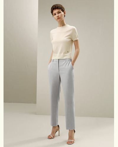 LILYSILK Pantalon Laine Pantalon Extensible Et Confortable Laine De Première Qualité Simple Et Classique Élastique 34 - LILYSILK - Modalova