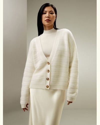 LILYSILK Cardigan À Épaules Tombantes Élégance Sans Effort Cachemire De Première Qualité Doux Pour La Peau Et Respirant Facile À Assortir Xl - LILYSILK - Modalova