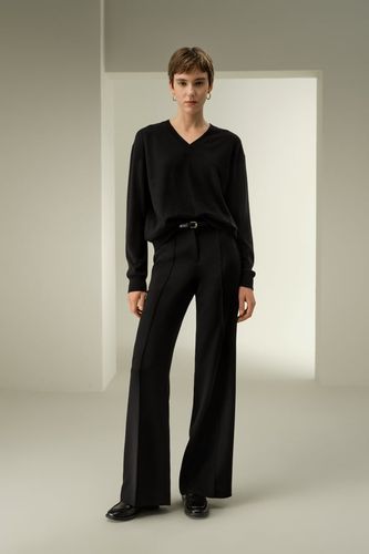 LILYSILK Pull col V Cachemire M - Doux, Léger & Chaud - Maille Torsadée - Coupe Oversize - LILYSILK - Modalova