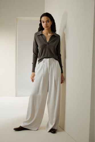 LILYSILK Pull En Cachemire Bordures Côtelées Accentuent L'Encolure 100% Cachemire Chaud, Doux Et Respectueux De La Peau M - LILYSILK - Modalova