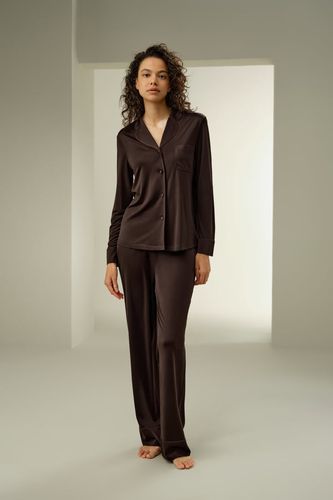 LILYSILK Pyjama Jersey Soie L - Ensemble Doux et Élégant 100% Soie de Mûrier, Coupe Classique, Idéal Détente et Sorties - LILYSILK - Modalova