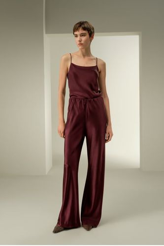 LILYSILK Pantalon Droit Satin Soie 32 mm Élégant Confortable 44 - LILYSILK - Modalova