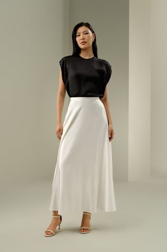 LILYSILK Jupe Amarante Ivoire N16 Longue Soie Charmeuse Fluide Élégante 48 - LILYSILK - Modalova