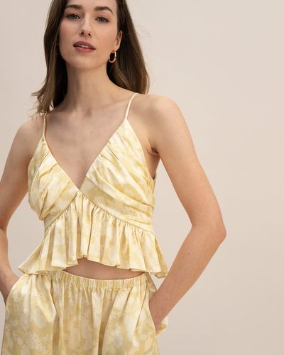 LILYSILK Top En Soie Ombre Cou De Capot, Sangles Spaghetti 100% Soie Léger Et Doux, Résistant Aux Rides 40 - LILYSILK - Modalova