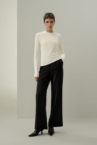 LILYSILK Haut Jersey Silk Breeze Blanc L: T-shirt Soie Respirant et Élégant, Manches Longues, Coupe Ajustée - LILYSILK - Modalova