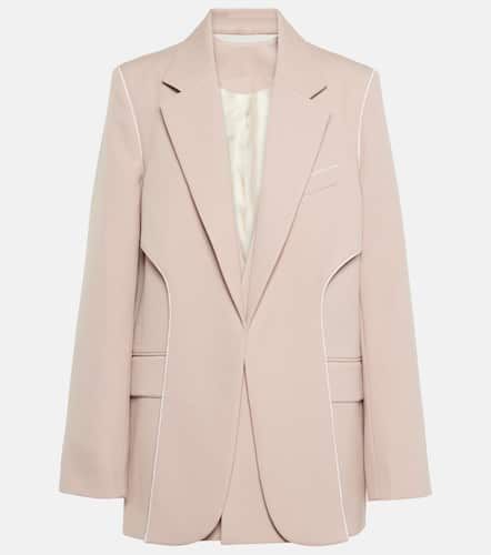 Blazer asymétrique en laine mélangée - Victoria Beckham - Modalova