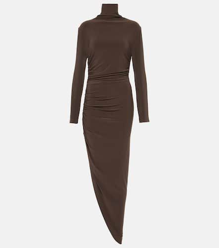 Robe midi asymétrique à col roulé - Norma Kamali - Modalova