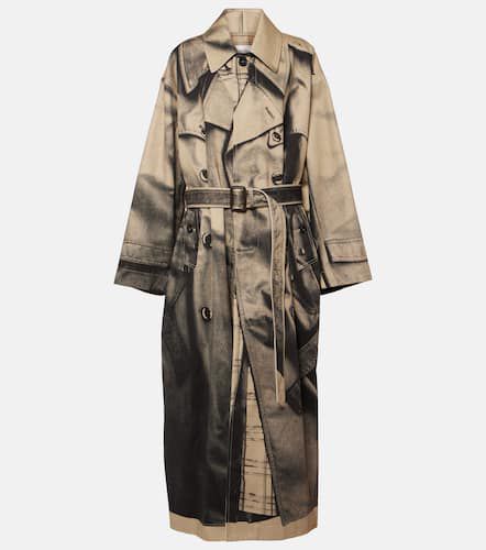 Trench-coat oversize imprimé en coton - Jean Paul Gaultier - Modalova