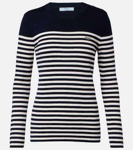 Prada Pull rayé en laine vierge - Prada - Modalova