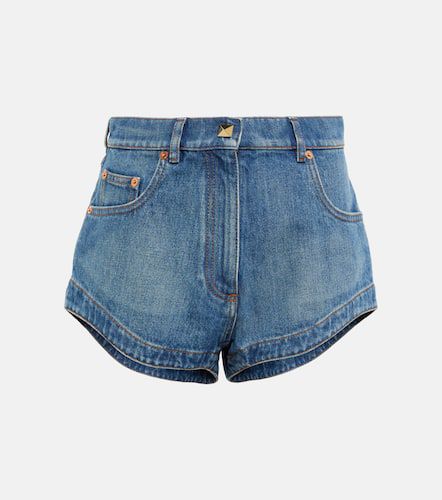 Short en jean à taille haute - Valentino - Modalova