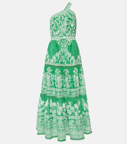 Robe longue Sweet Garden Green en coton - Farm Rio - Modalova