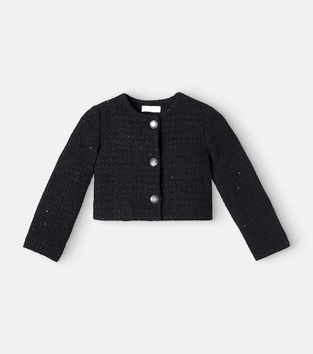 Veste en bouclé à sequins - Monnalisa - Modalova