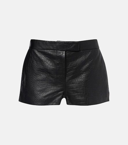 Alex Perry Shorts en cuir embossé - Alex Perry - Modalova