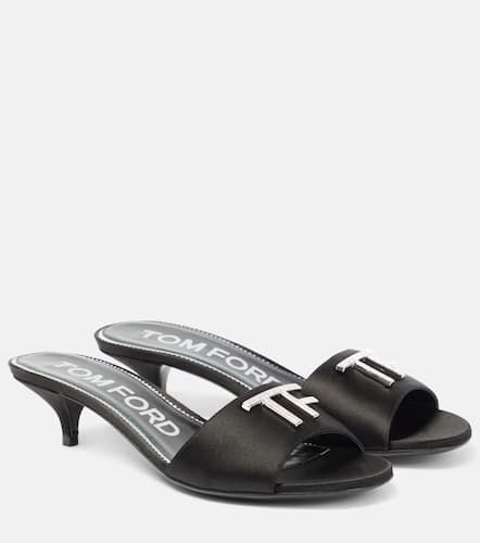 Mules en satin à ornements - Tom Ford - Modalova