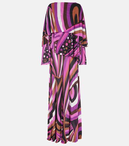 Pucci Robe longue Iride en soie - Pucci - Modalova