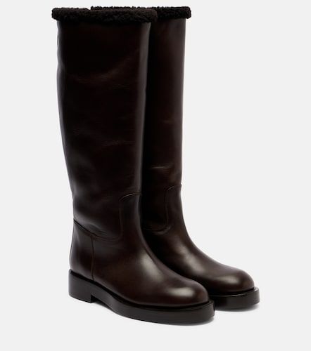 Bottes en cuir et shearling - Paris Texas - Modalova
