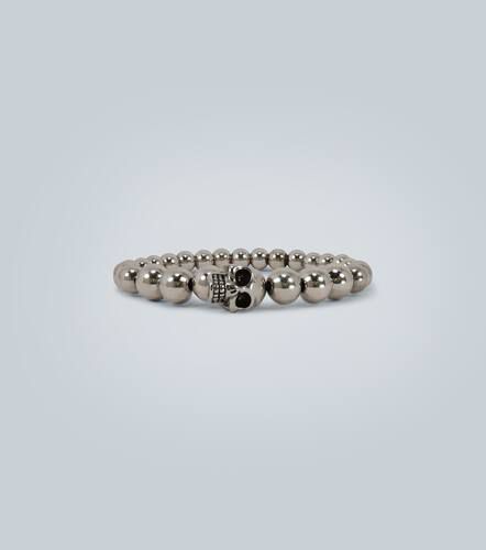 Bracelet à perles Skull en laiton - Alexander McQueen - Modalova