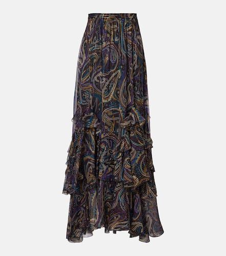 Jupe longue imprime en soie mlange - Etro - Modalova