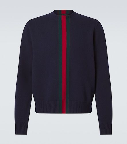 Gucci Pull Web Stripe en laine - Gucci - Modalova