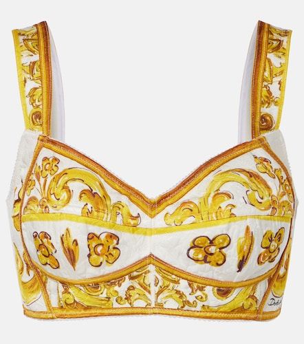 Dolce&Gabbana Crop top Majolica - Dolce&Gabbana - Modalova