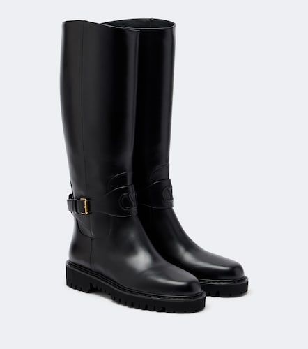 Bottes VLogo en cuir - Valentino Garavani - Modalova