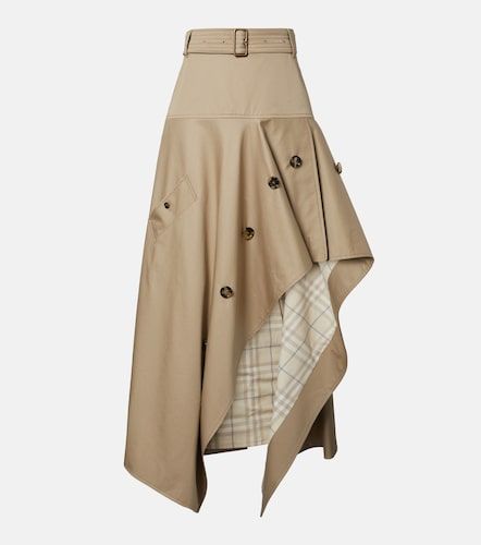 Jupe midi asymétrique Heather en coton - Burberry - Modalova