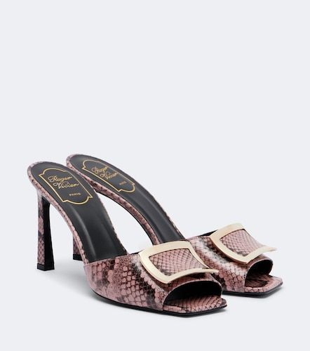 Mules Trompette en cuir façon serpent - Roger Vivier - Modalova